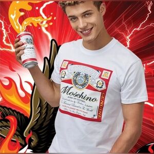 Moschino "Budweiser" Tee Size Large